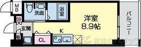 グレンパーク江坂Ⅱ(ワンルーム/3階)の間取り写真