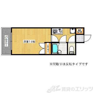 セレクト江坂(1K/7階)の間取り写真