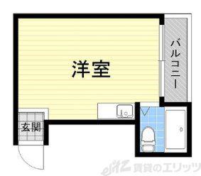 プレアール下新庄Ⅱ(ワンルーム/2階)の間取り写真