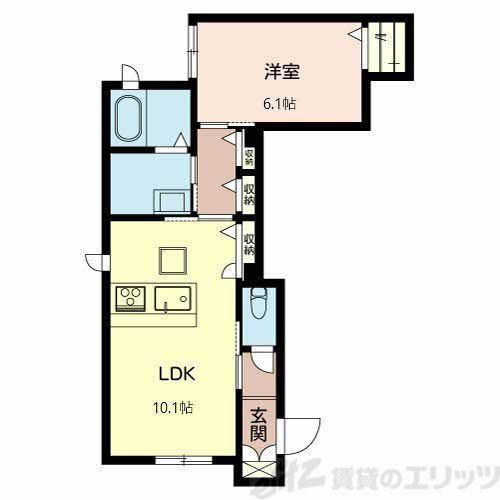 MA PERLE(1LDK/1階)の間取り写真