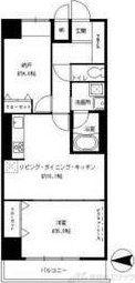 ルーエ江坂(1SLDK/10階)の間取り写真