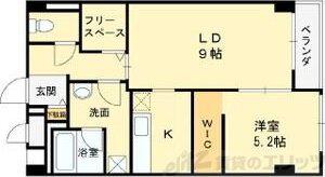 プール・トゥジュールブラン(1LDK/5階)の間取り写真