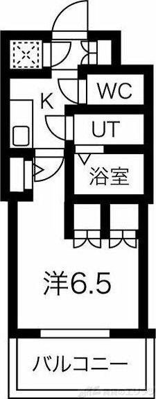 アルティザ淡路駅東(1K/5階)の間取り写真