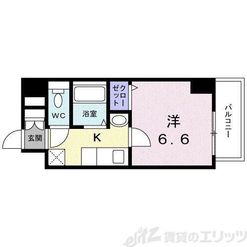 SERENA大阪天満宮(1K/5階)の間取り写真