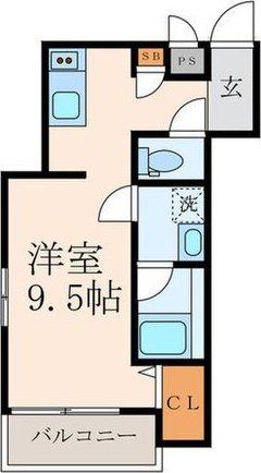 MOVE吹田サウス(ワンルーム/1階)の間取り写真