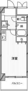 ビスタ江坂南(ワンルーム/9階)の間取り写真
