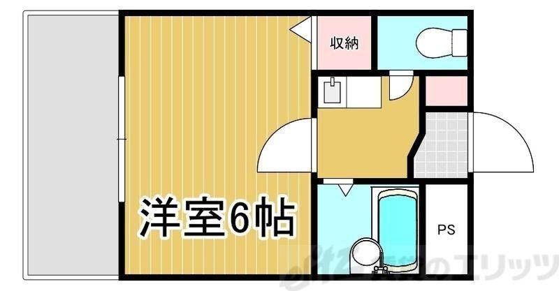 エクセレント上新 ラルク(1K/3階)の間取り写真