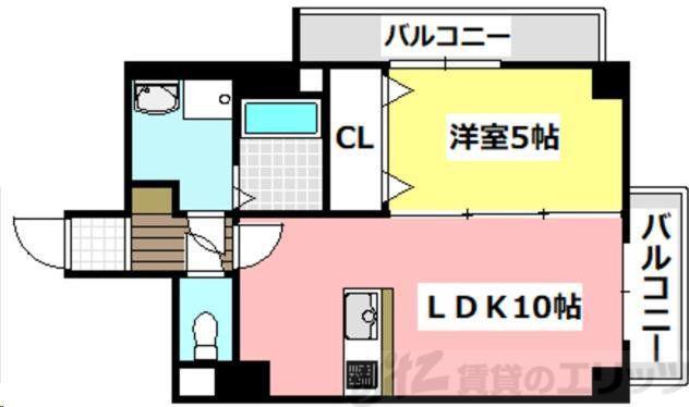 LIEN LE REVE(1LDK/3階)の間取り写真