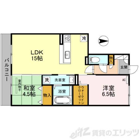 ファミール大池(2LDK/2階)の間取り写真
