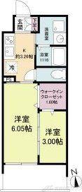 WORVE吹田江坂(2K/4階)の間取り写真