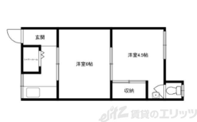昭和台ハイツ(2K/2階)の間取り写真