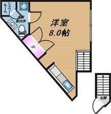 ユープラス上新庄(ワンルーム/2階)の間取り写真