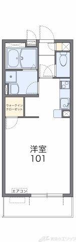 レオネクストコンフォート永楽(1K/2階)の間取り写真