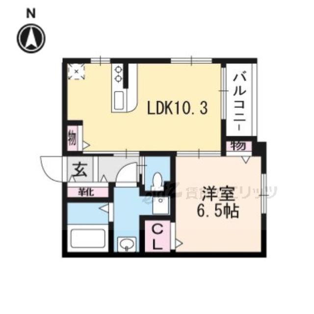 ALBA FELICE(1LDK/3階)の間取り写真
