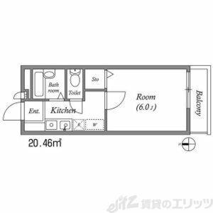 プレミアメゾン小野原東(1K/1階)の間取り写真