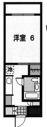 ハイツ篠崎(1K/1階)の間取り写真