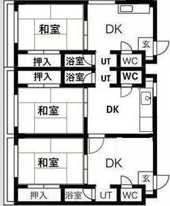 SENSE東淀川(5DK/2階)の間取り写真