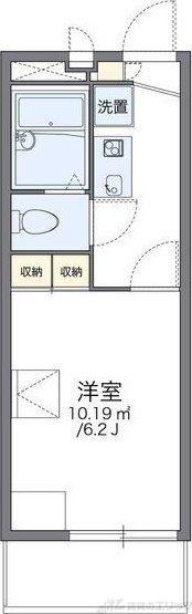 レオパレスI.S.千里丘(1K/1階)の間取り写真