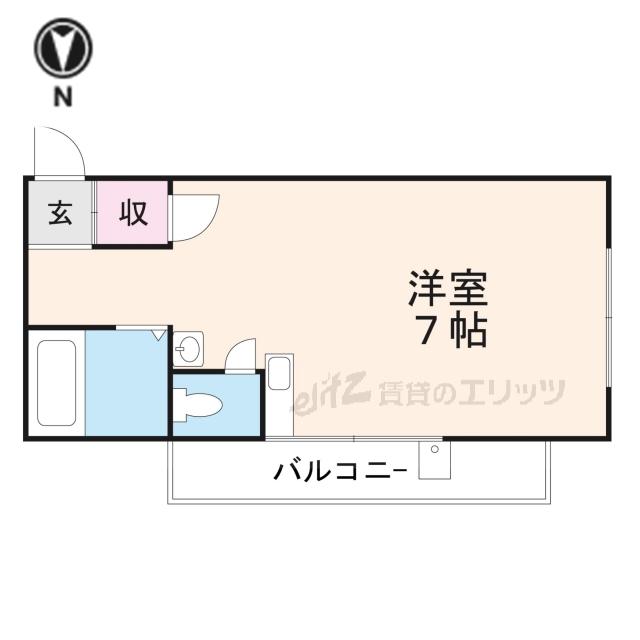 メゾンケイ(ワンルーム/4階)の間取り写真