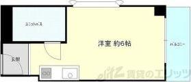 トラッディ吹田3(ワンルーム/1階)の間取り写真