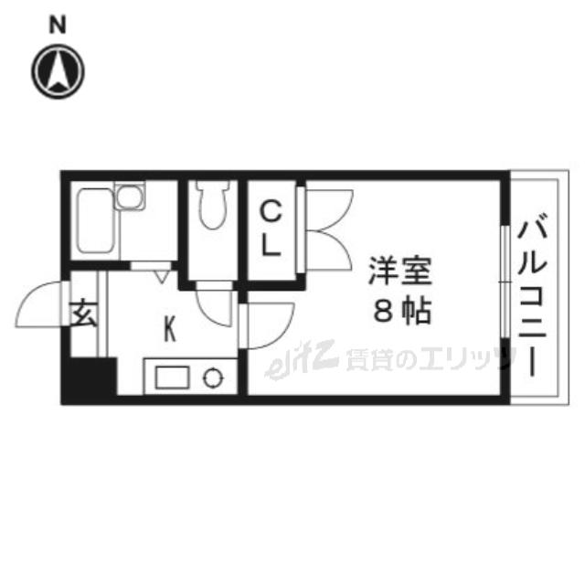 HARMONYHILLS(1K/2階)の間取り写真