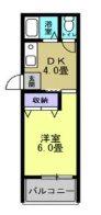 リアライズ上新庄豊新(1DK/5階)の間取り写真