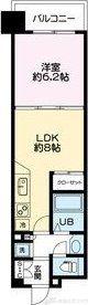 コンソラーレ 同心(1LDK/4階)の間取り写真
