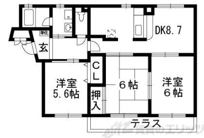 ジュネスト一番館(3SLDK/1階)の間取り写真
