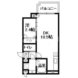 GRANDEUR住吉 弐番館(1LDK/12階)の間取り写真