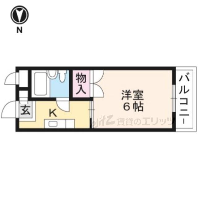 プレアール高槻緑町(1K/3階)の間取り写真