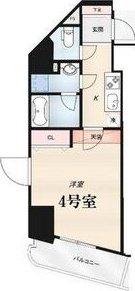 RIDGE江坂(1K/5階)の間取り写真