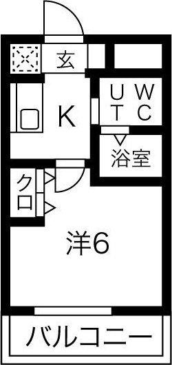 パークヒルズ新大阪WILL(1K/3階)の間取り写真
