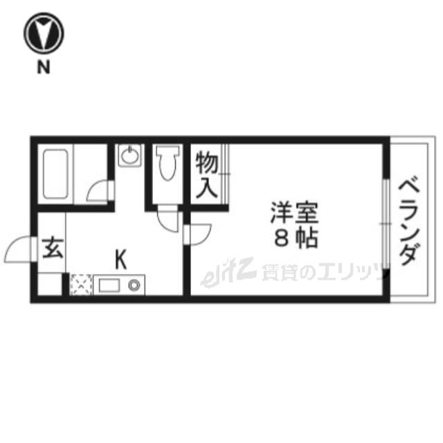 MS2002(1K/3階)の間取り写真