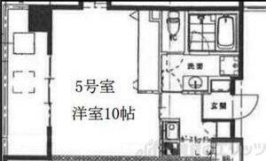 S-FORT江坂公園(1K/4階)の間取り写真