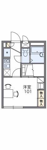 レオパレスパークサイドハイツ(1K/2階)の間取り写真