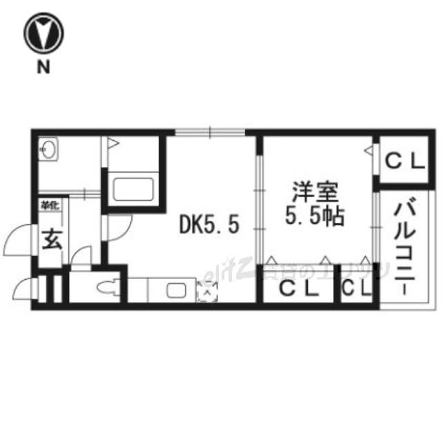 アイビーコート城南(1LDK/1階)の間取り写真