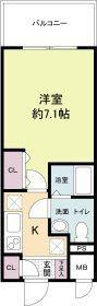 ラクラス新大阪(1K/10階)の間取り写真