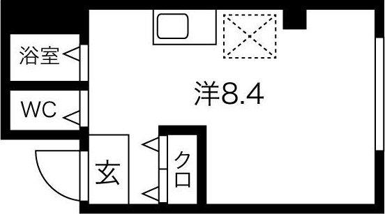 JPアパートメント吹田Ⅳ(ワンルーム/2階)の間取り写真