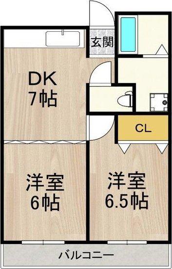 JMRレジデンス新大阪 (2DK/9階)の間取り写真