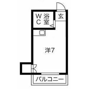 アパートメント摂津Ⅱ(ワンルーム/4階)の間取り写真