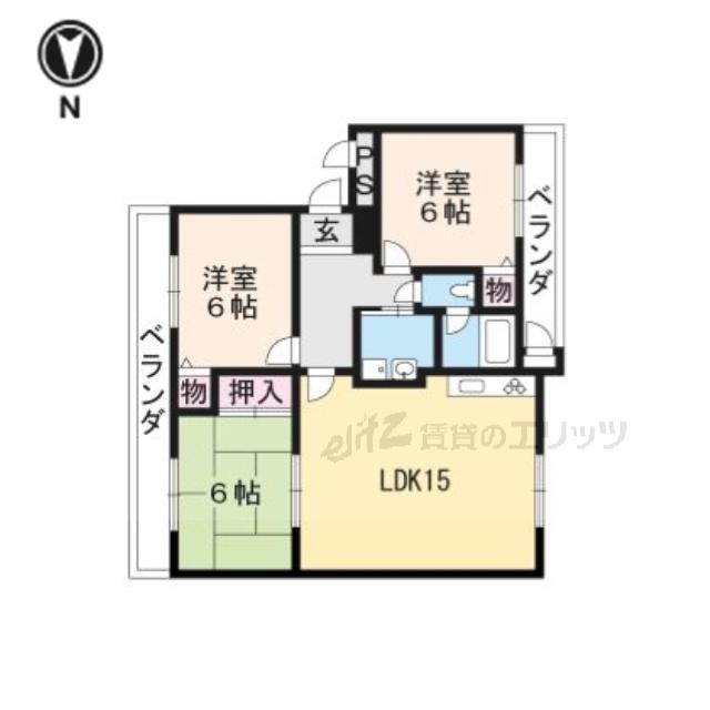 リュミエール(3LDK/3階)の間取り写真