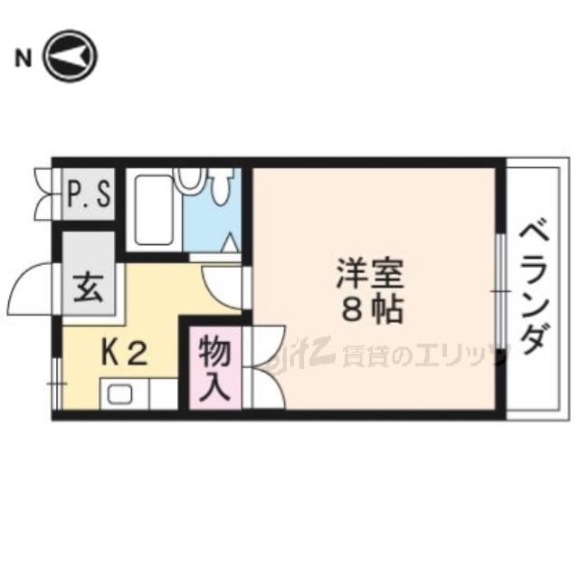 アンフィニィ芥川(1K/3階)の間取り写真