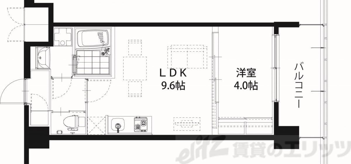 レジディア千里藤白台(1LDK/5階)の間取り写真