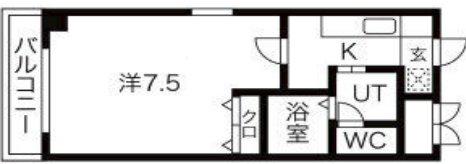 ルミエール新大阪(1K/3階)の間取り写真