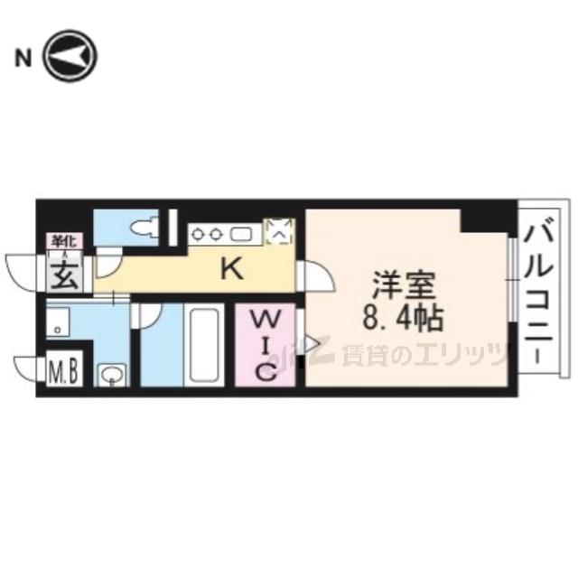 IMPREX 3号館(1K/6階)の間取り写真
