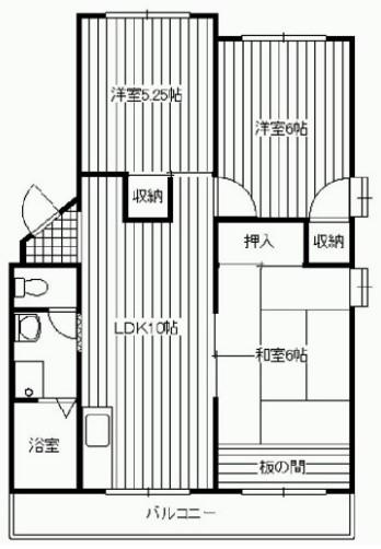 ドリームオアシス(3LDK/2階)の間取り写真
