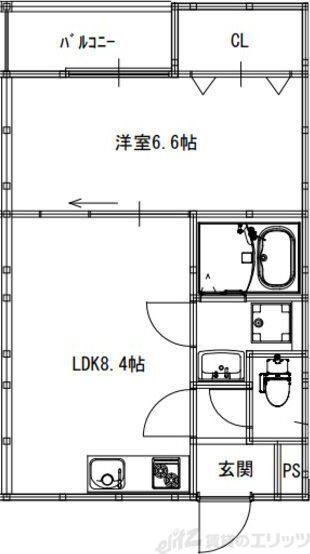 ACT正雀(1LDK/3階)の間取り写真