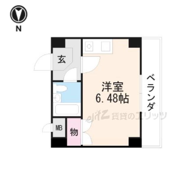 メゾンあぶの(ワンルーム/3階)の間取り写真