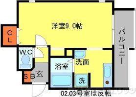VILLACIEL(1K/2階)の間取り写真