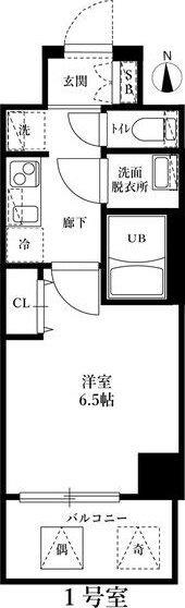 アルティザ江坂(1K/4階)の間取り写真